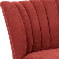 Polstersessel in Terracotta Velours - Iceline