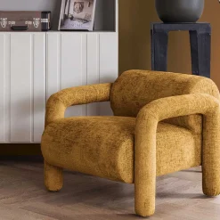 Polstersessel in tollem Design aus Samt - Asta