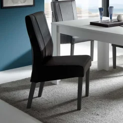 Polsterstühle aus Kunstleder & Massivholz - Artiga (2er Set)