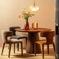 Polsterstühle in Beige Stoff - Eradis (2er Set)