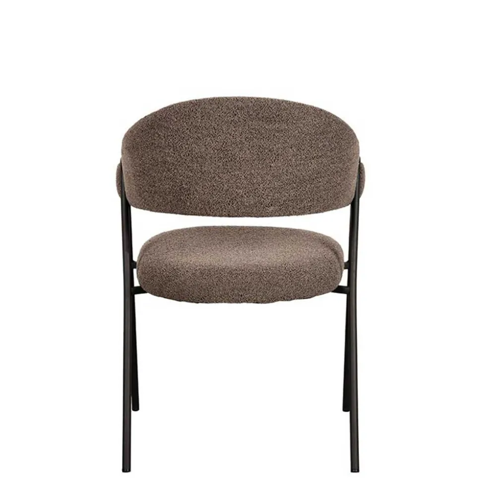 Polsterstühle in Hellbraun Boucle - Jaggon (2er Set)