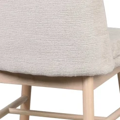 Polsterstuhl in Creme Strukturstoff - Peppino (2er Set)