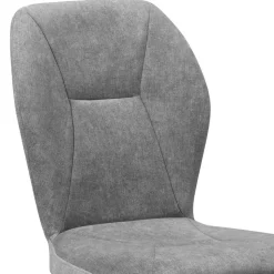 Polsterstuhl in Grau und Schwarz - Pogarana (2er Set)