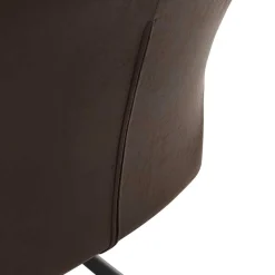 Polsterstuhl mit Armlehen auf Drehgestell - New Orleans (2er Set)