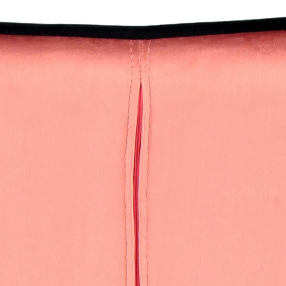 Polsterstuhl mit Armlehnen in Rosa Schwarz - Elliot