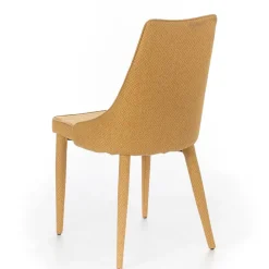 Polsterstuhl mit bezogenen Metallbeinen - Henrietta (2er Set)