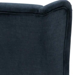 Polsterstuhl mit Ohren in Dunkelblau - Zilandra