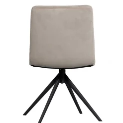 Polsterstuhl mit Stativgestell in Beigegrau - Melli
