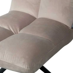 Polsterstuhl mit Stativgestell in Beigegrau - Melli