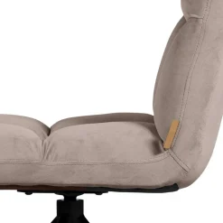 Polsterstuhl mit Stativgestell in Beigegrau - Melli