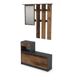 Preiswerte Flureinrichtung zweifarbig - Vinzent (zweiteilig)