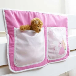 Prinzessin Hochbett Tornado mit Vorhang und Tunnel in Rosa Pink