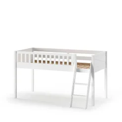 Prinzessin Spielbett Hochbett in Weiß - Brusetta