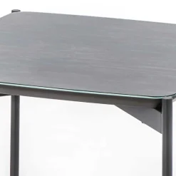 Quadrat Beistelltisch in Blaugrau - Vrono