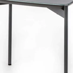 Quadrat Beistelltisch in Blaugrau - Vrono