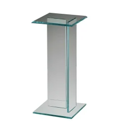 Quadrat Blumensäule aus transparentem Glas - Nadia