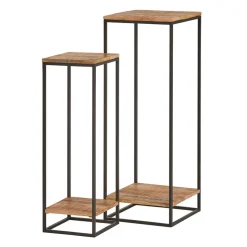 Quadratische Blumensäulen im Industrial Style - Choreti (zweiteilig)