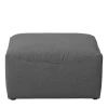 Quadratischer Couchhocker in Anthrazit - Telrama
