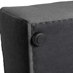 Quadratischer Couchhocker in Anthrazit - Telrama