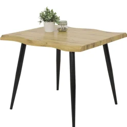 Quadratischer Esstisch mit Baumkanten NB - Ashela