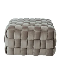 Quadratischer Hocker in Flechtoptik - Malivia