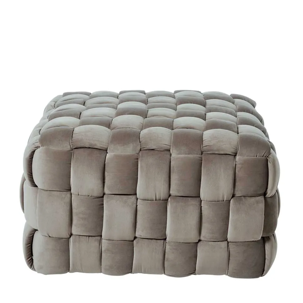 Quadratischer Hocker in Flechtoptik - Malivia