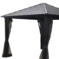 Quadratischer Pavillon mit festem Dach - Blances