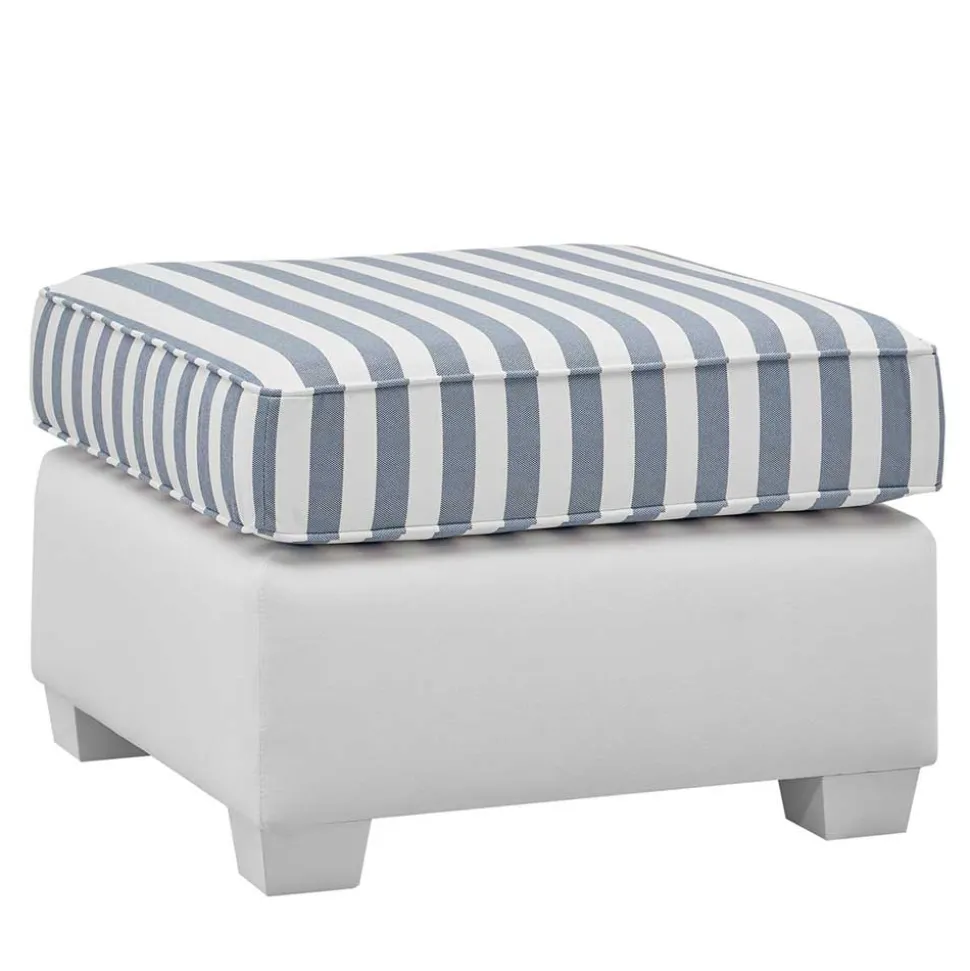 Quadratischer Polsterhocker gestreift - Ganbriassa