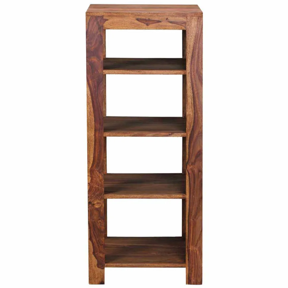 Quadratisches Holzregal Hoslo mit fünf Ablagen