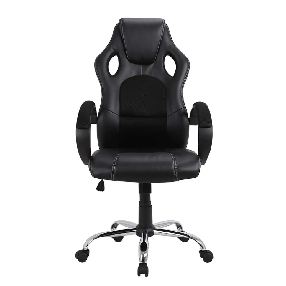 Racing Schreibtischsessel in Schwarz - Luyasa