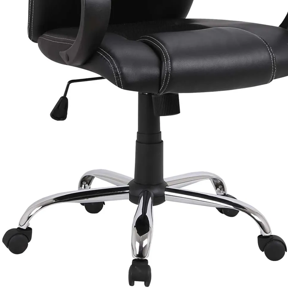 Racing Schreibtischsessel in Schwarz - Luyasa