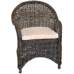 Rattan Geflechtsessel im Landhausstil - Hamidy