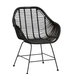 Rattan Geflechtstühle mit Armlehnen - Bregenza (2er Set)