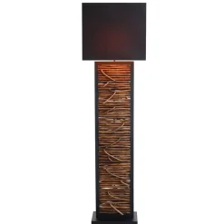 Rechteck Design Stehleuchte in Schwarz - Orthos