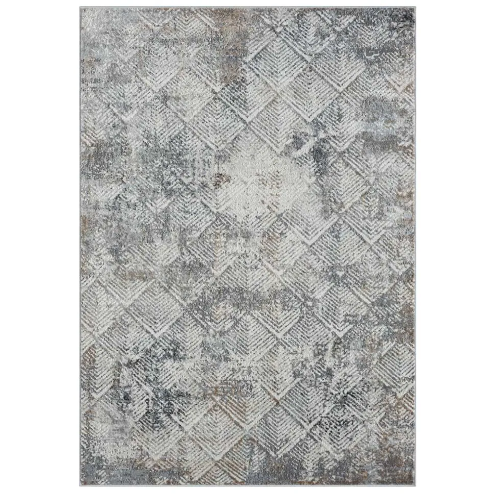 Rechteck Teppich mit Rauten Kachel Muster - Nadescha