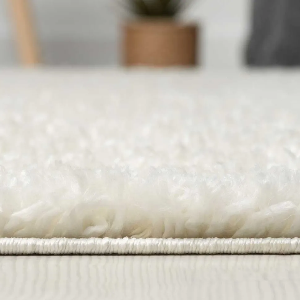 Rechteckiger Teppich Brücke mit Hochflor - Pralina