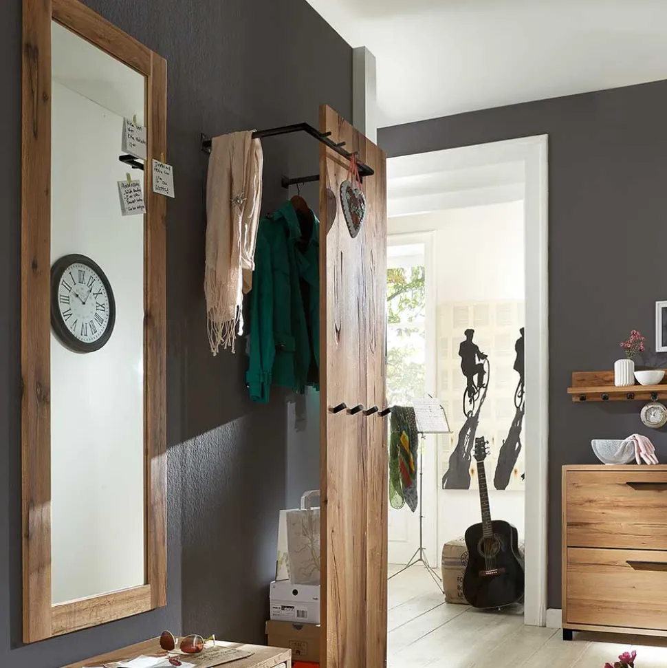 Rechteckiger Wandspiegel mit Holzrahmen - Alsbetas