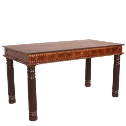 Recyclingholz Esszimmertisch im Kolonialstil - Solapura