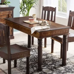 Recyclingholz Esszimmertisch im Kolonialstil - Solapura