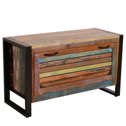 Recyclingholz Flurmöbel im Shabby Chic - Vosbadus (fünfteilig)