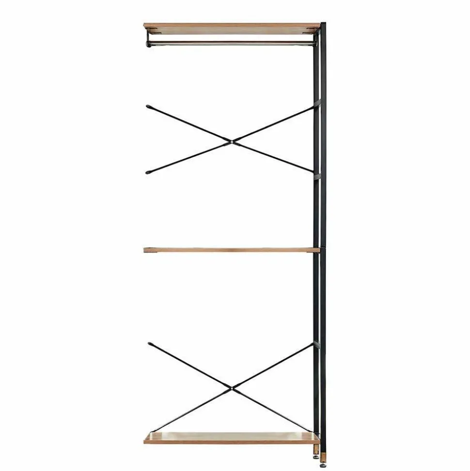 Regal Garderobe mit 2 Stangen & 4 Schubladen - Amigo