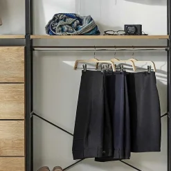 Regal Garderobe mit 2 Stangen & 4 Schubladen - Amigo