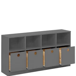 Regal mit 4 Fächern und 4 Boxen - Buleta