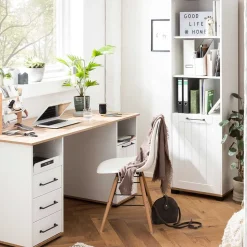 Regal mit drei Fächern und Tür - Salcina