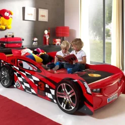 Rennwagenbett Station in Rot