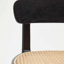 Retro Barstuhl mit Wiener Geflecht Sitz - Pulany (2er Set)