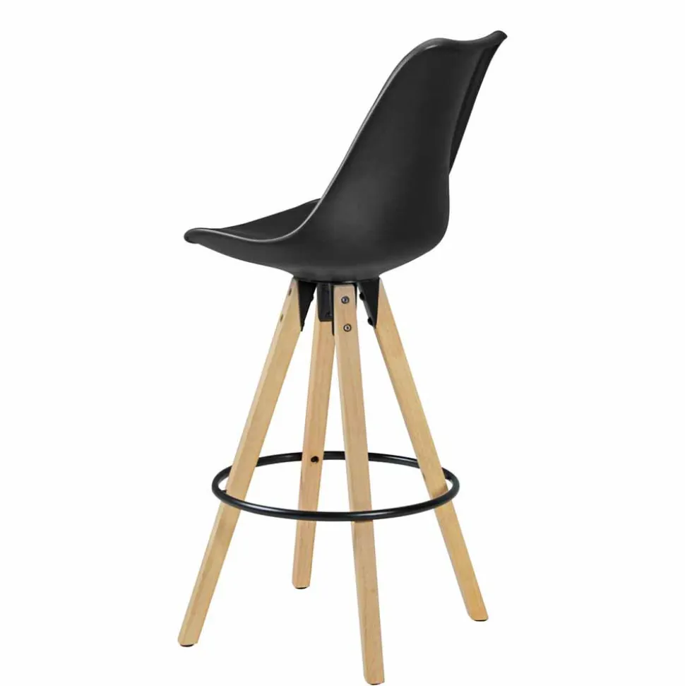 Retro Barstuhl Systrem mit Schalensitz (2er Set)