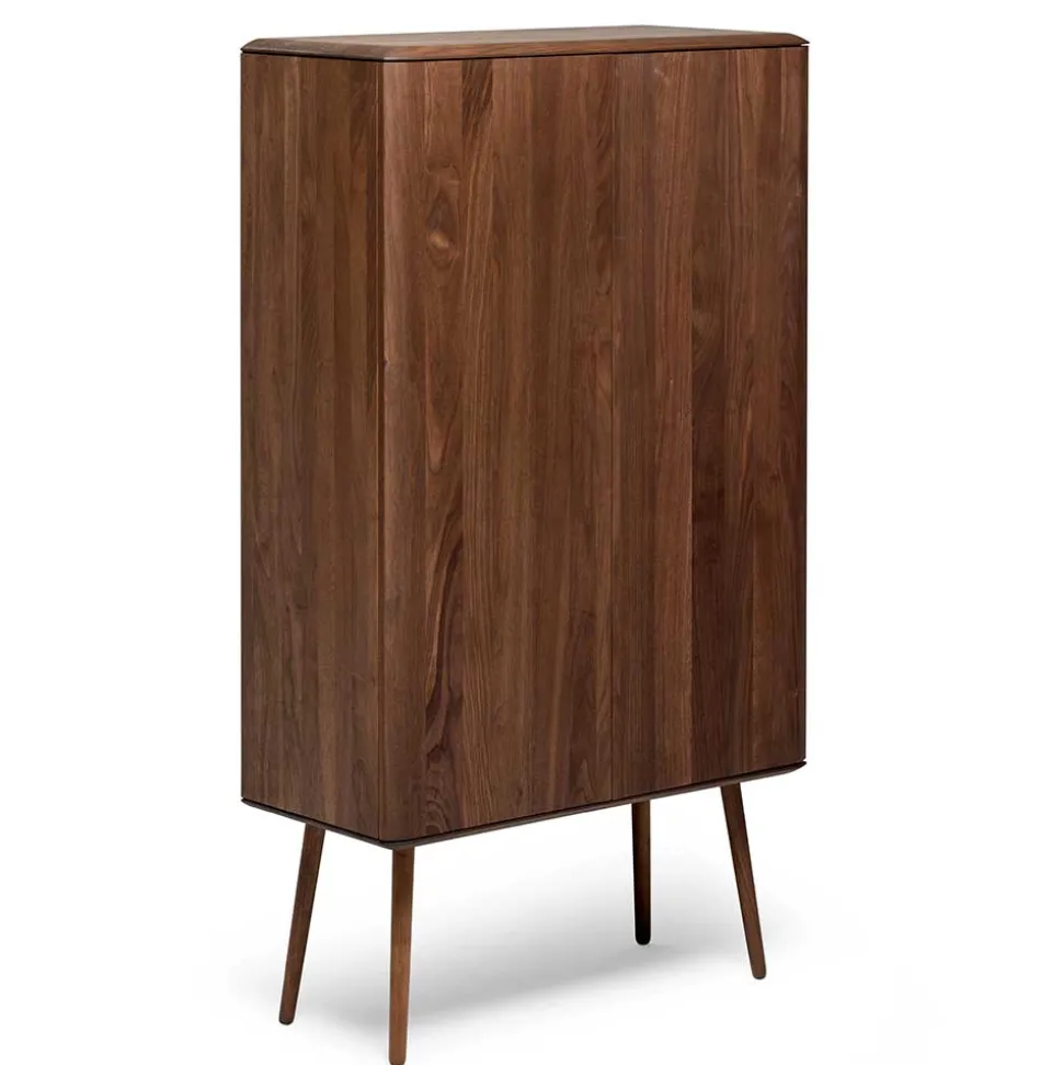 Retro Chic Highboard aus Nussbaum - Rivossa
