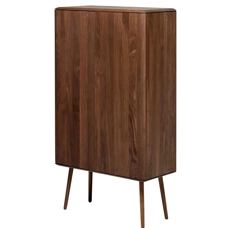 Retro Chic Highboard aus Nussbaum - Rivossa