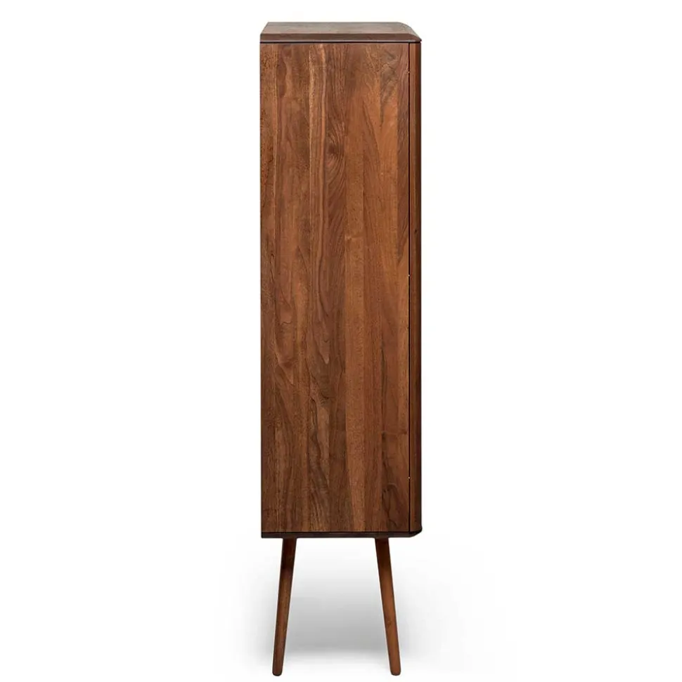 Retro Chic Highboard aus Nussbaum - Rivossa